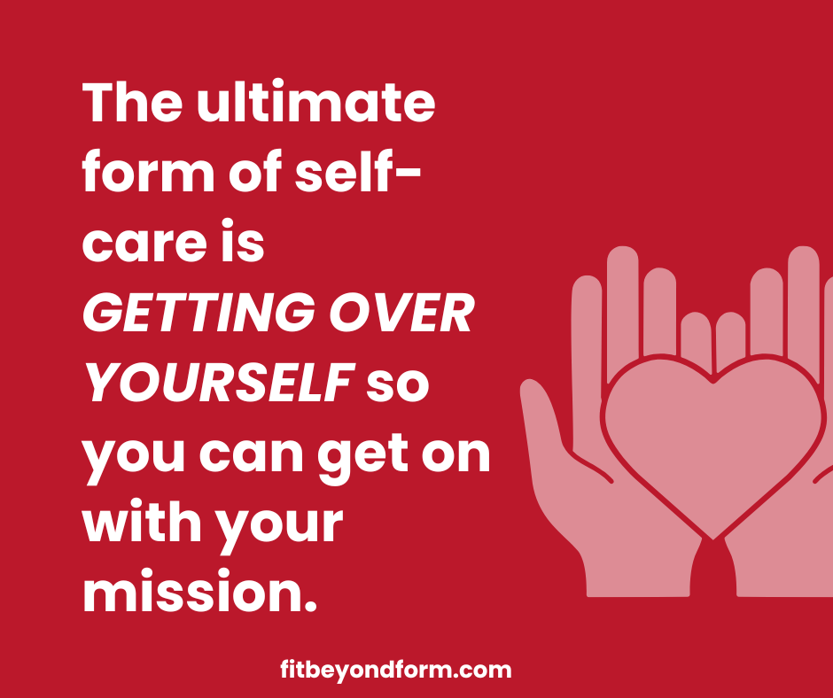 To begin: get over&nbsp;yourself