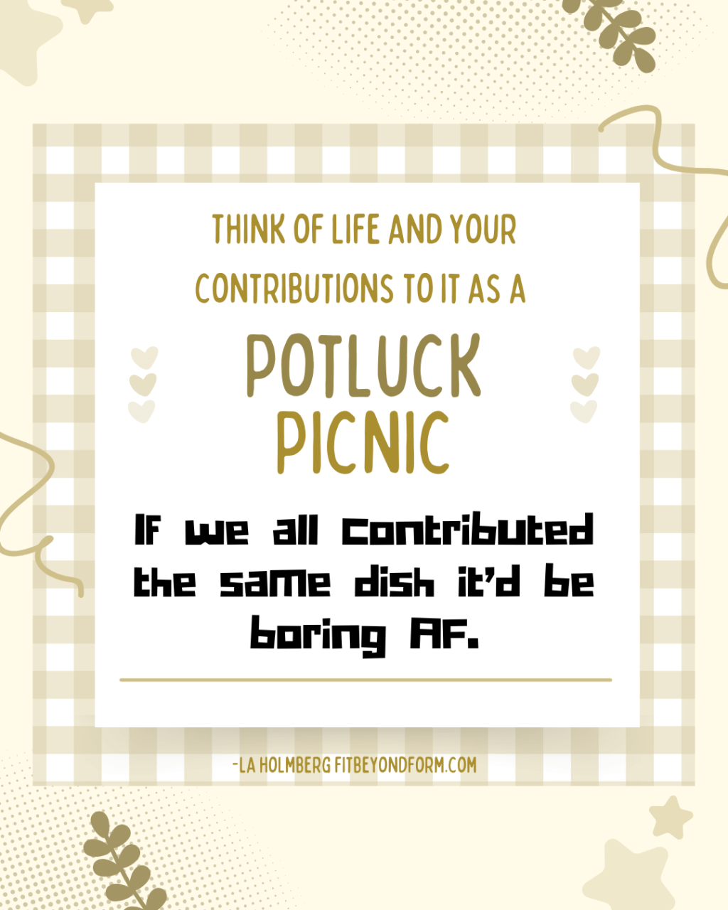 Comparing is a waste of&nbsp;energy