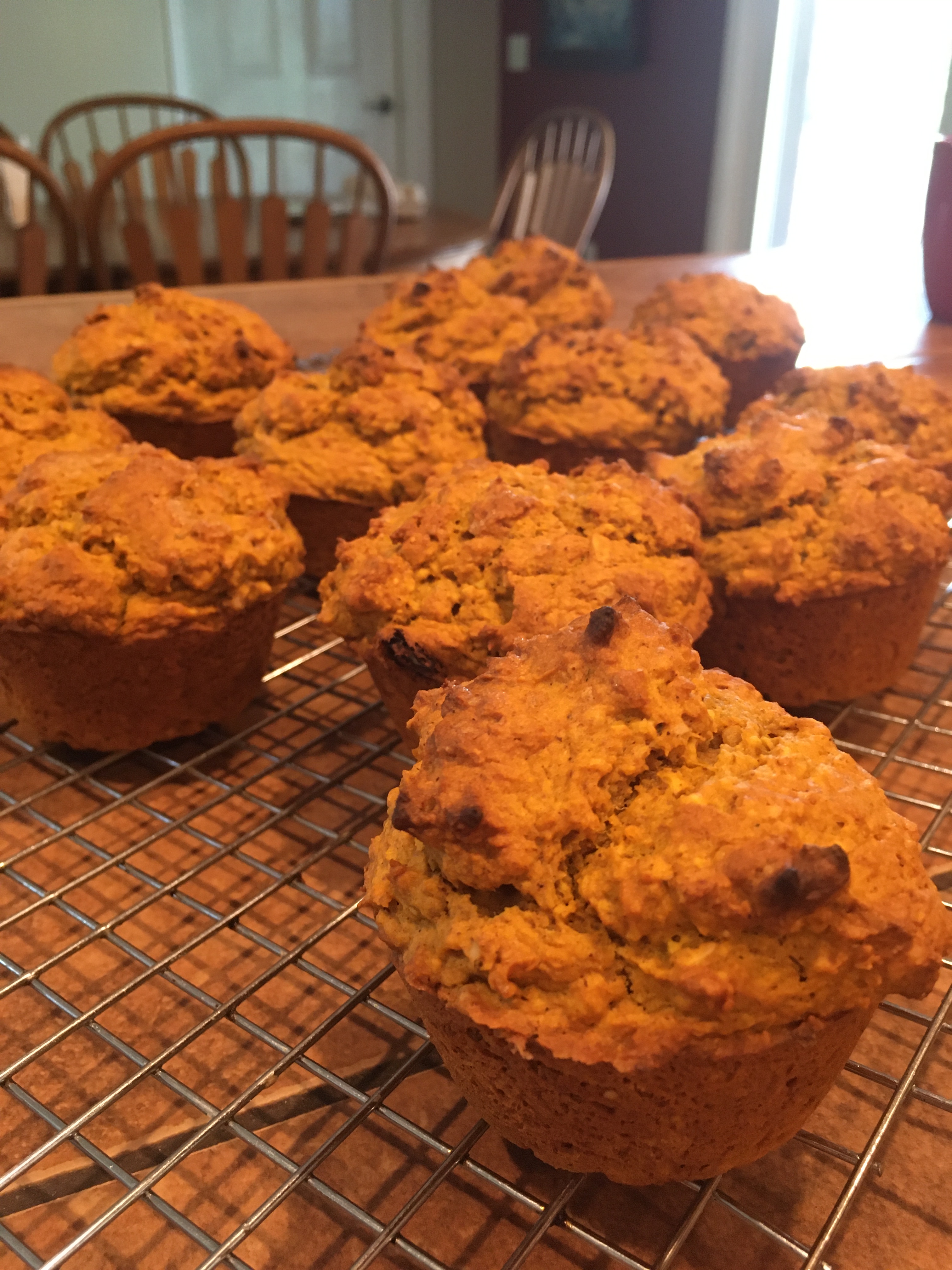 Pumpkin Raisin Spice&nbsp;Muffins